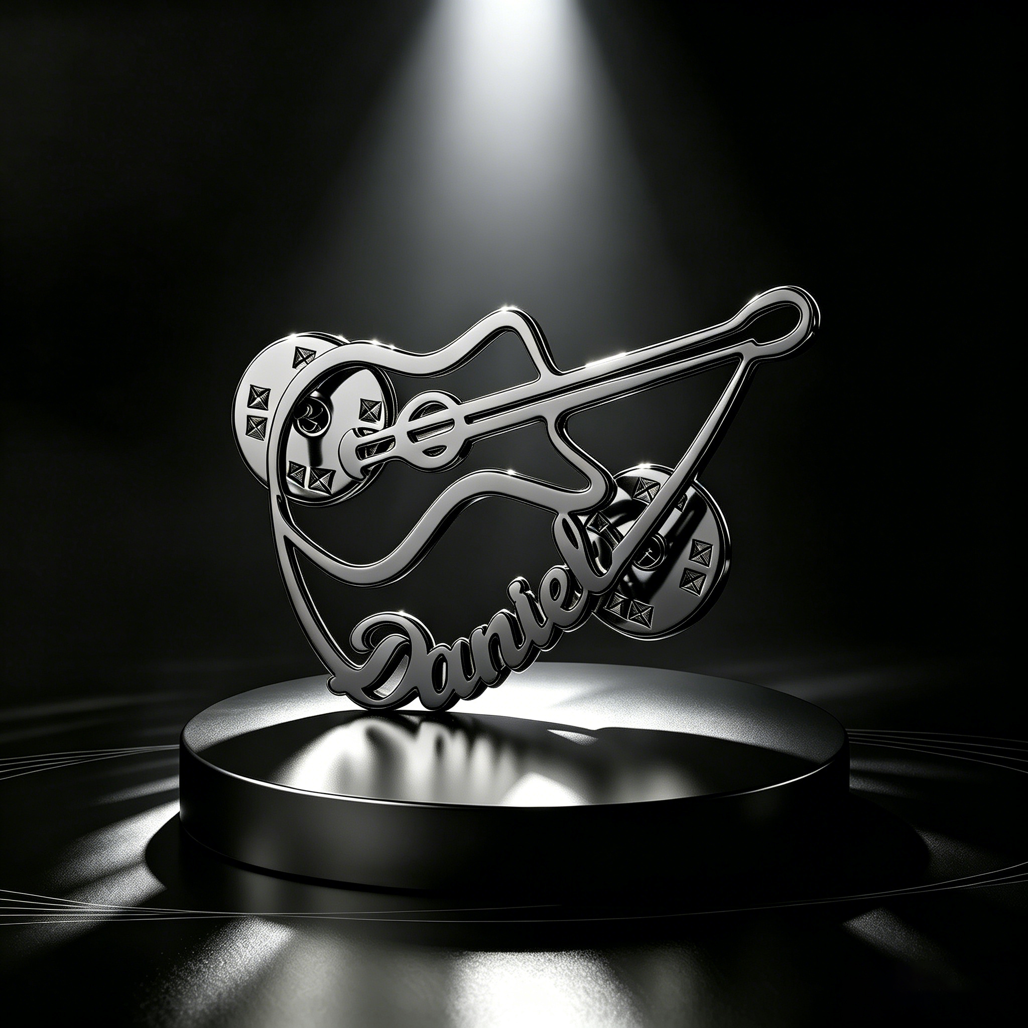 Personalized Violin Brooch Cus – Musical Instrument With Name recenzja i cena