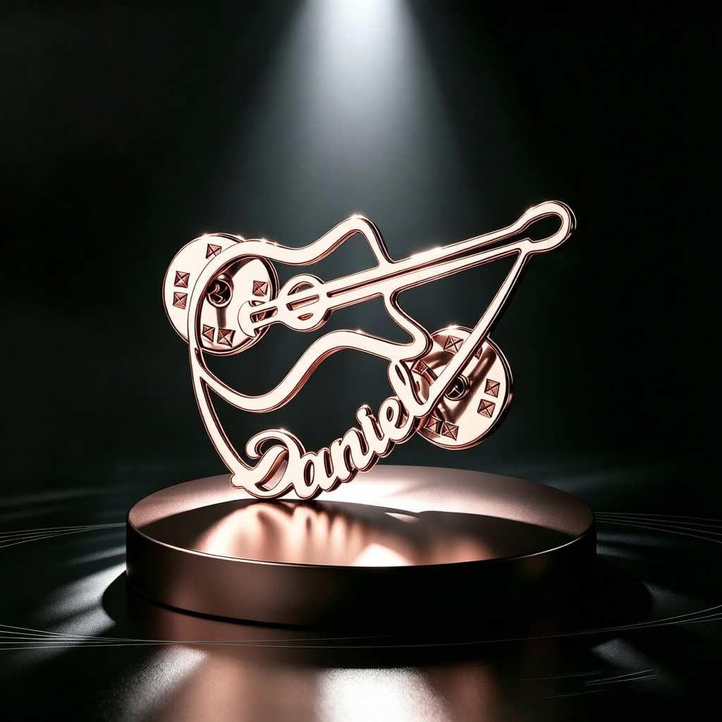 Personalized Violin Brooch Cus – Musical Instrument With Name recenzja i cena