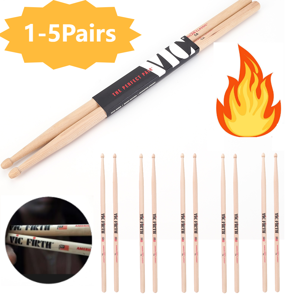 1-5Pair Drumsticks 5A/7A Hicko – Musical Instrument Handpan recenzja i cena