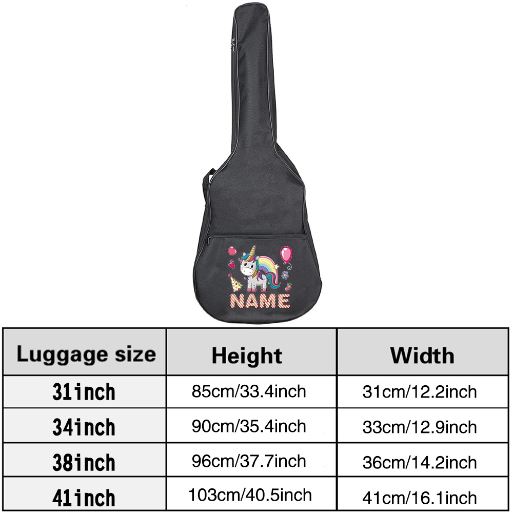 Customized Name Guitar Bag 36- – Musical Instrument With Name recenzja i cena