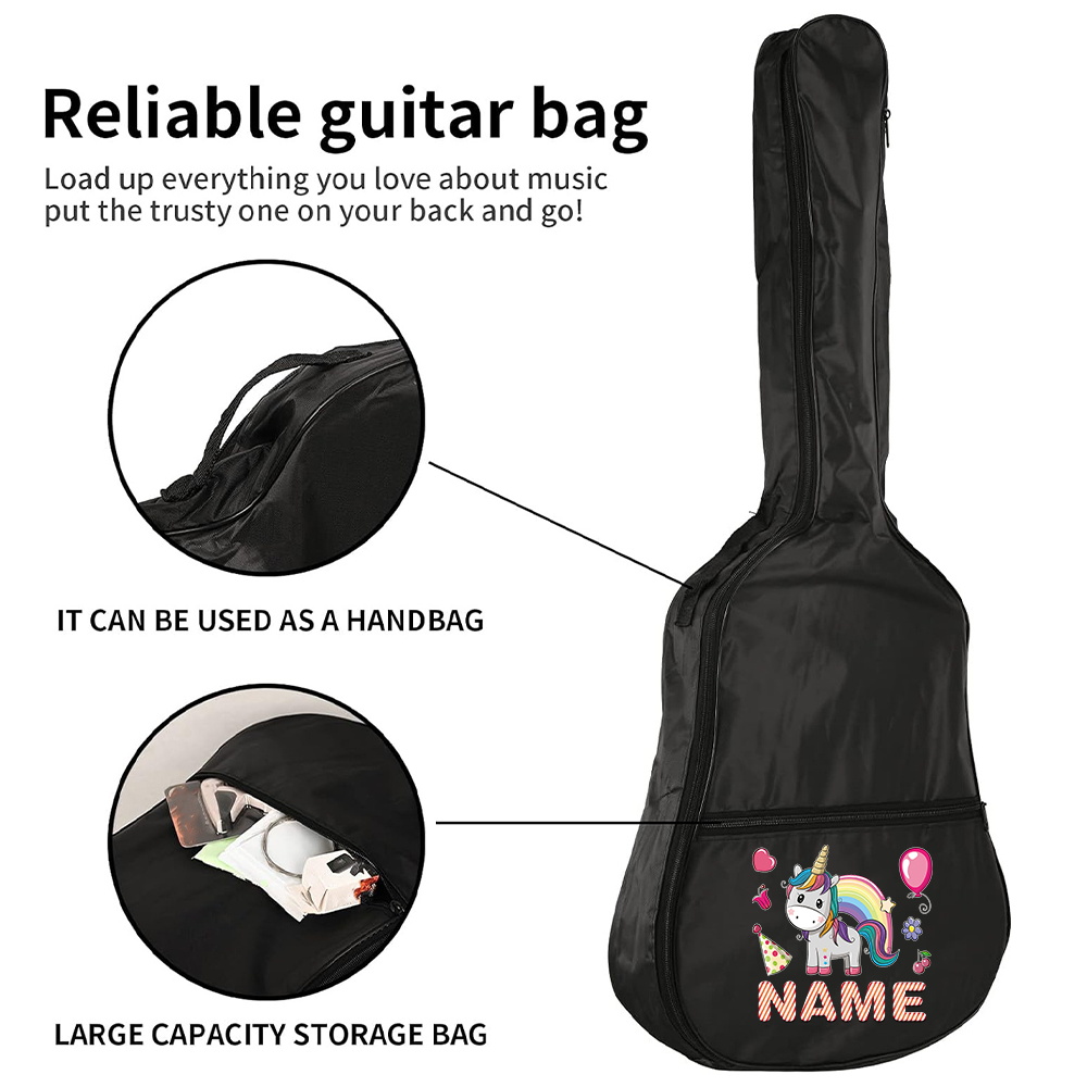 Customized Name Guitar Bag 36- – Musical Instrument With Name recenzja i cena
