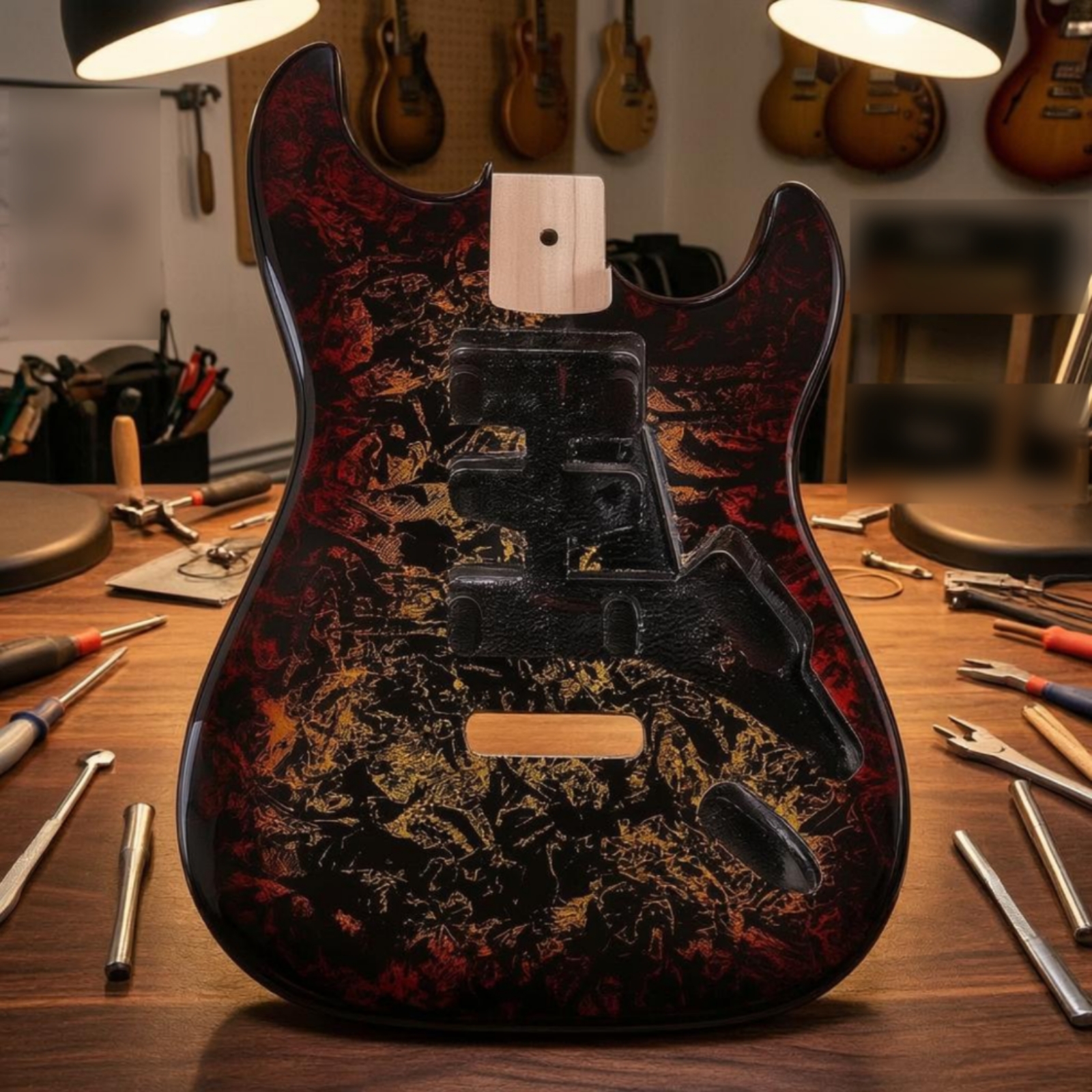 Electric Guitar Body Routed Ca – Musical Instrument For Beginners recenzja i cena