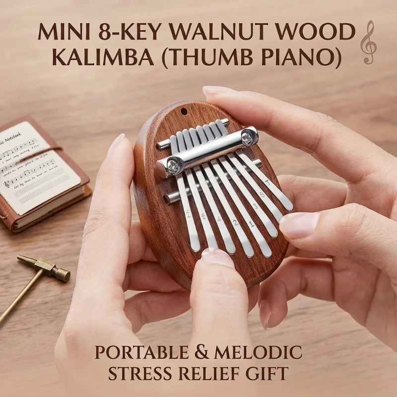 8 Key Mini Wooden Kalimba Thum – Musical Instrument For Beginners recenzja i cena