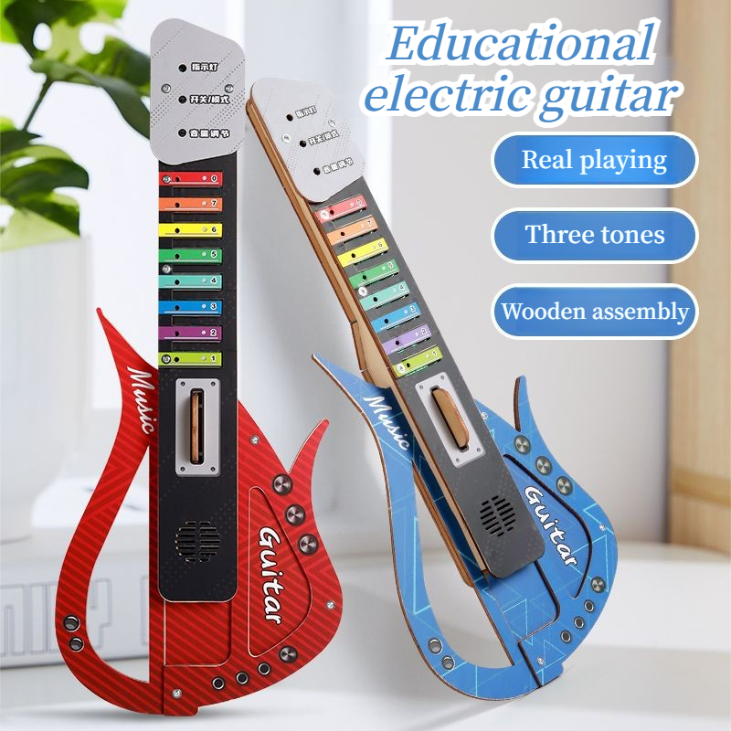 Wooden DIY Electric Guitar Kit – Musical Instrument Diy For Kids recenzja i cena