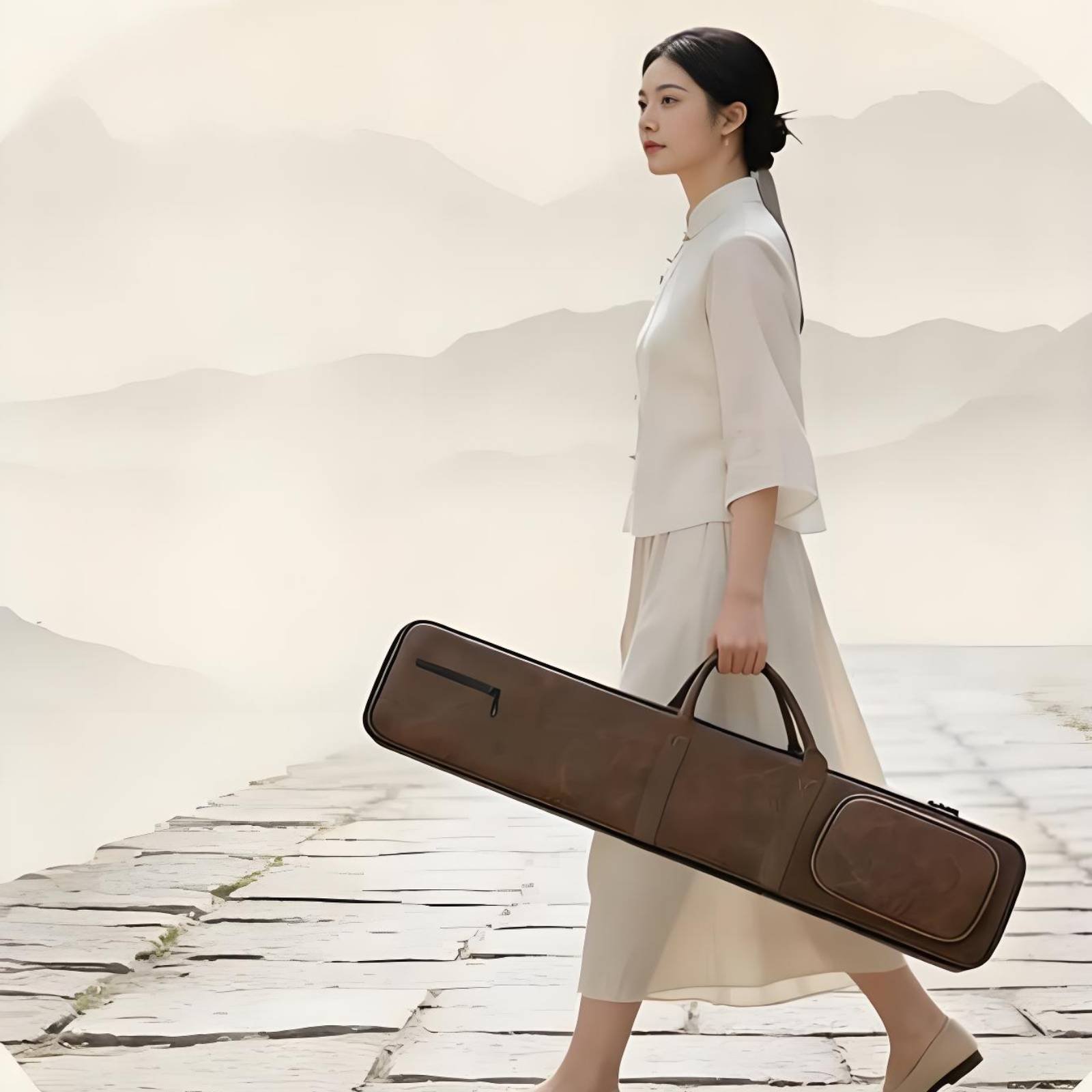 Erhu Case PU Leather Erhu Bag  – Erhu Violin Chinese recenzja i cena
