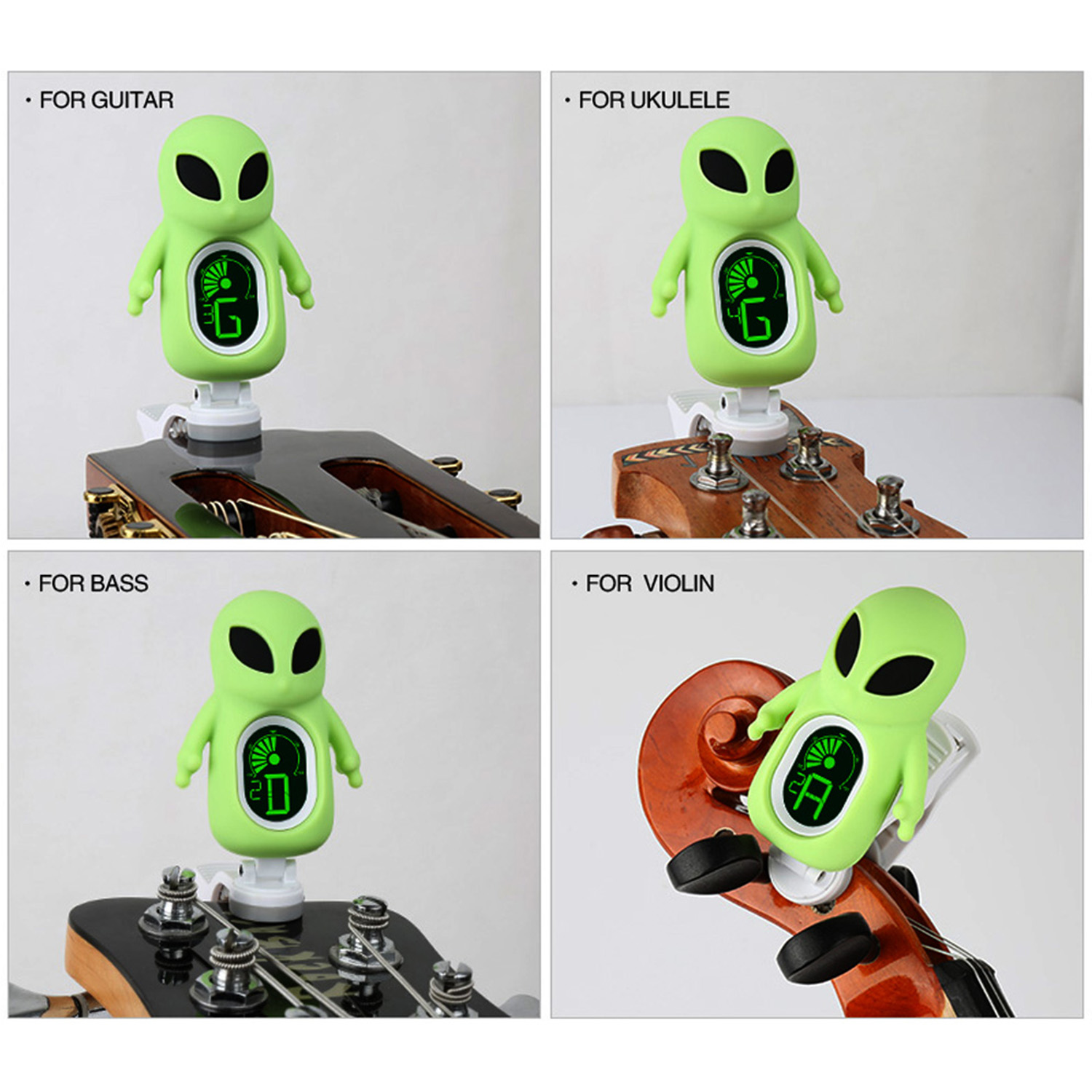 Guitar Tuner A71, Cute Alien C – Musical Instrument Accessories recenzja i cena