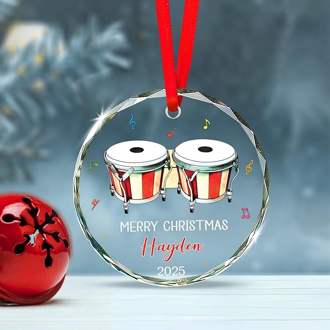 Bongo Drum Player Christmas Or – Musical Instrument With Name recenzja i cena