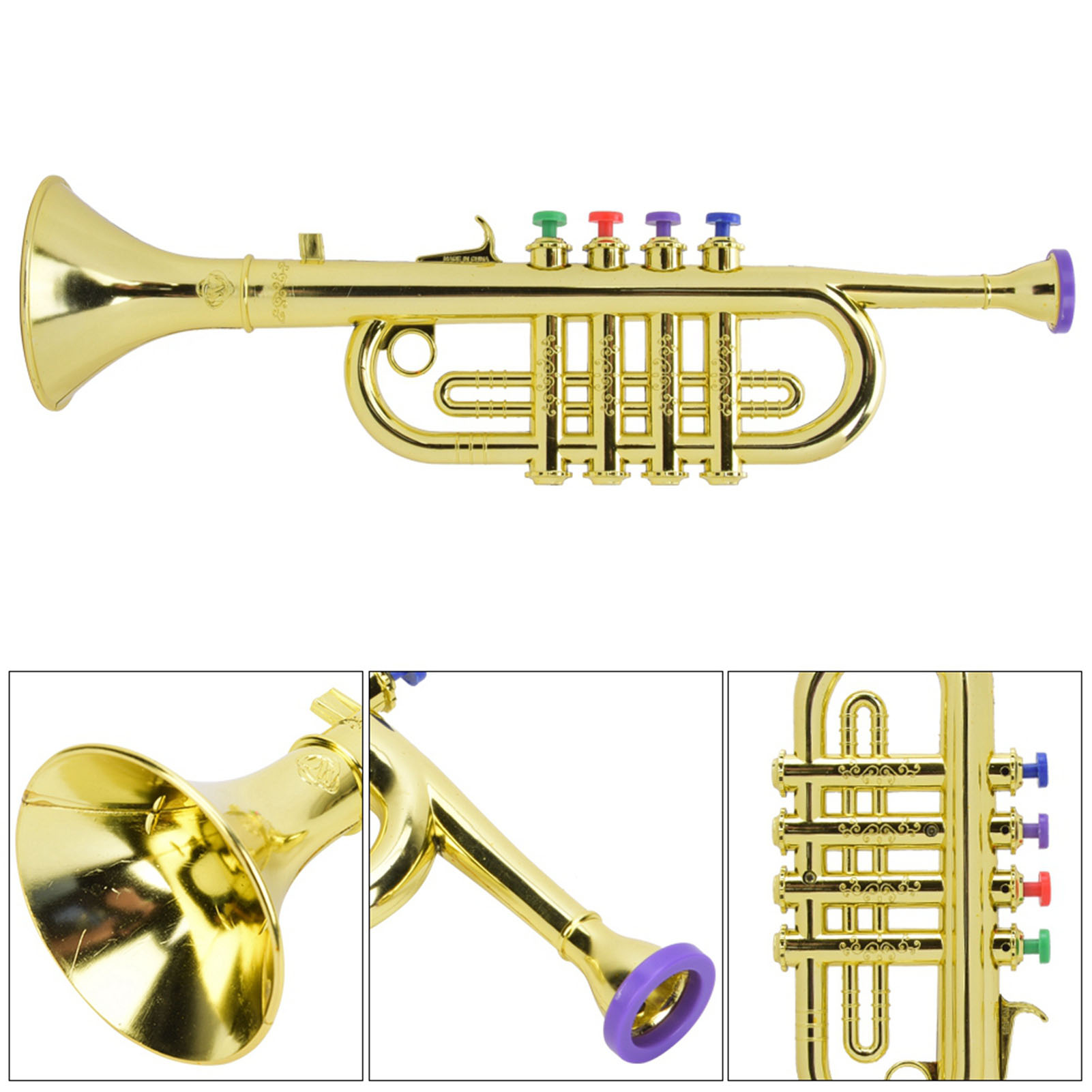 Kid Trumpet Golden Coated Plas – Musical Instrument Drawing recenzja i cena