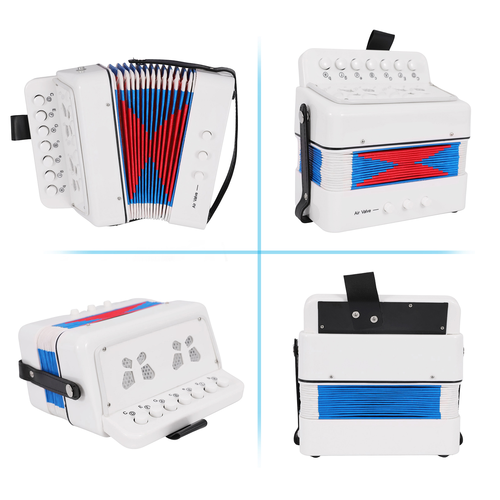 Mini 10 Keys Accordion Toy for – Musical Instrument Drawing recenzja i cena