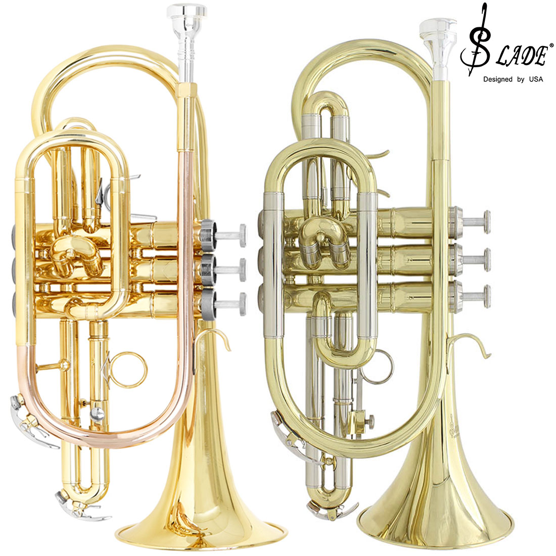 SLADE Bb Cornet Lacquer Gold B – Musical Instrument Cornet recenzja i cena