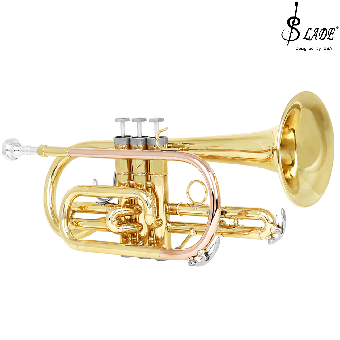 SLADE Bb Cornet Lacquer Gold B – Musical Instrument Cornet recenzja i cena
