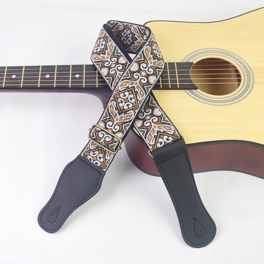 Guitar Strap Embroidered Print – Musical Instrument Organ recenzja i cena