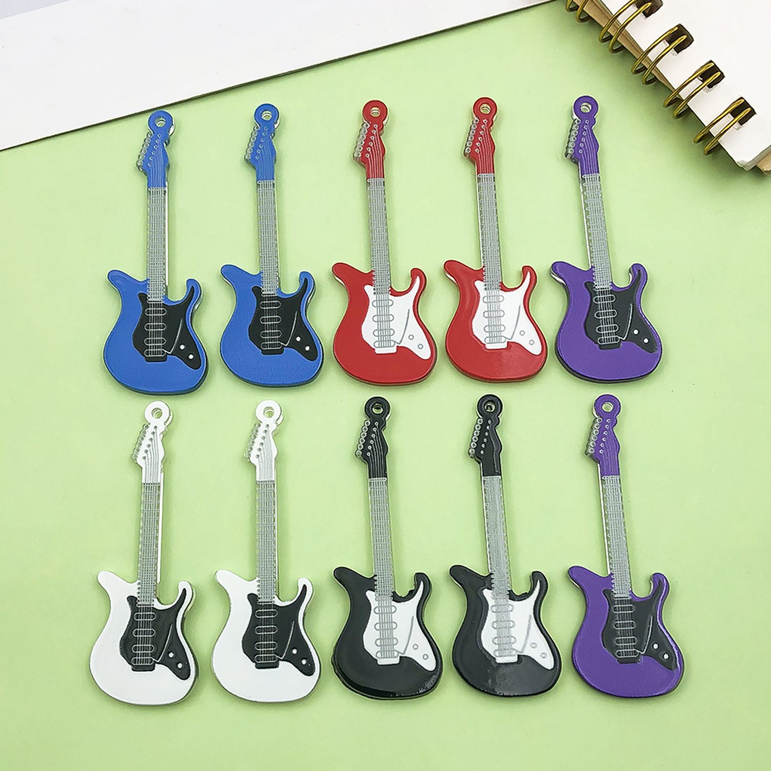 10pcs Gothic Guitar Charms Acr – Musical Instrument Manufacturers recenzja i cena