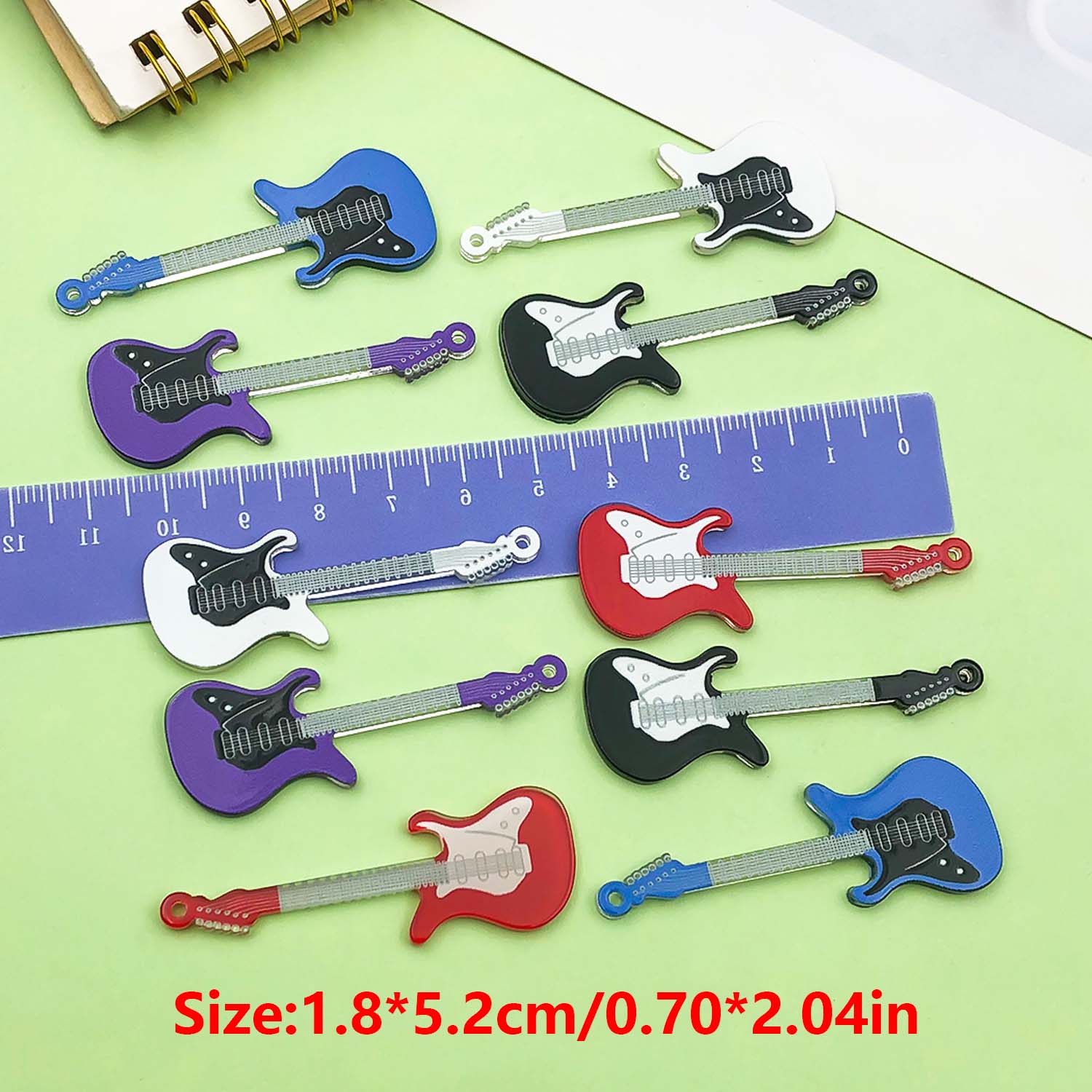 10pcs Gothic Guitar Charms Acr – Musical Instrument Manufacturers recenzja i cena
