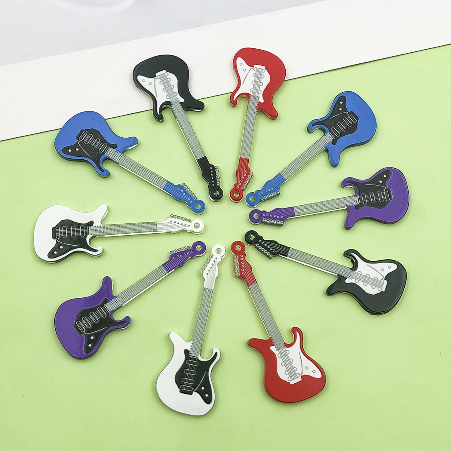 10pcs Gothic Guitar Charms Acr – Musical Instrument Manufacturers recenzja i cena