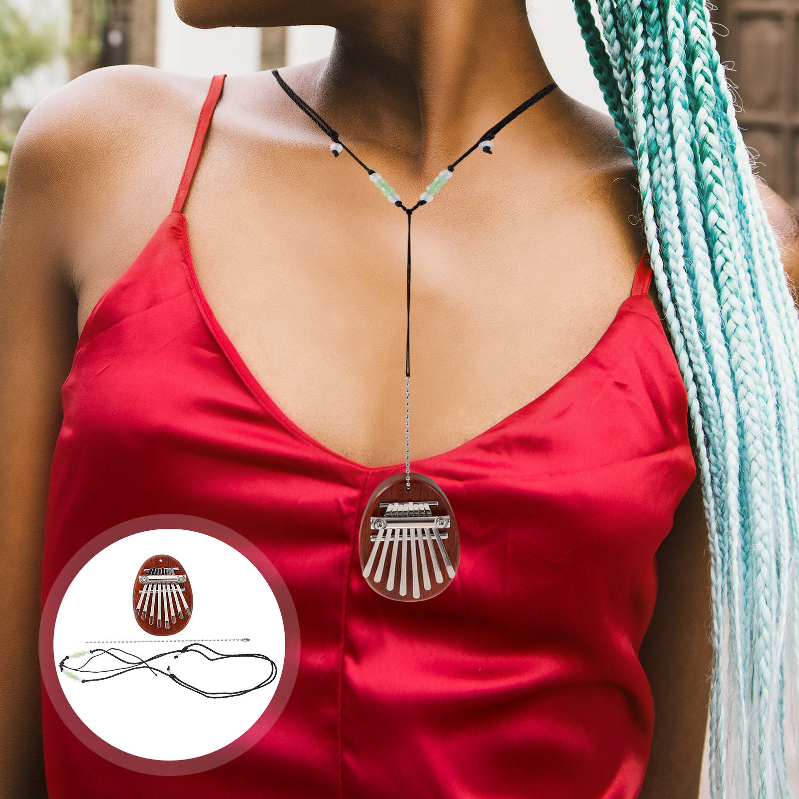 1Set Kalimba Mini 8 Keys Thumb – Musical Instrument For Beginners recenzja i cena