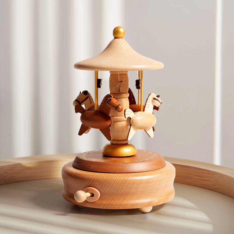 ^Wooden Carousel Music Box Orn – Musical Instrument Handpan recenzja i cena