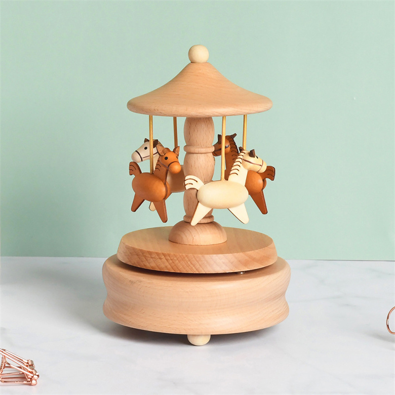 ^Wooden Carousel Music Box Orn – Musical Instrument Handpan recenzja i cena
