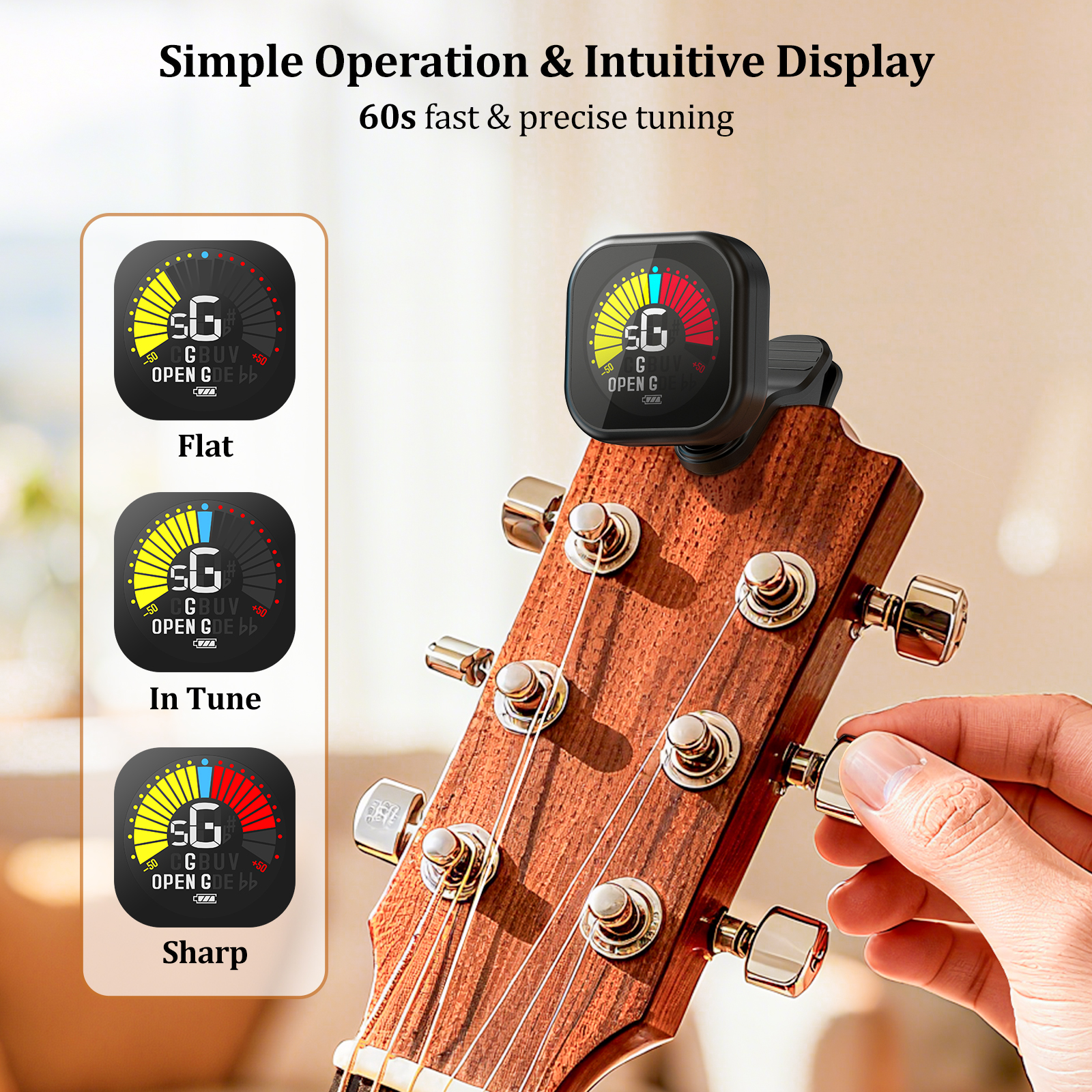 New Bee Guitar Tuner Clip-On C – Musical Instrument Organ recenzja i cena